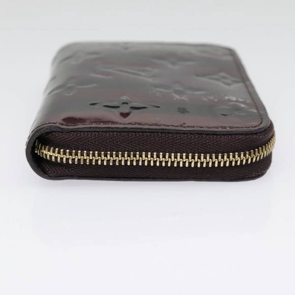 LOUIS VUITTON Vernis Rayure Zippy Coin Purse Amarante M91719 LV Auth 90162 - Picture 4 of 16